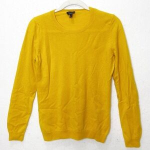 Talbots Pure 100% Cashmere Crew Neck Sweater Goldenrod Size Medium Heritage